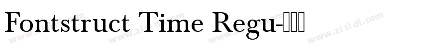Fontstruct Time Regu字体转换